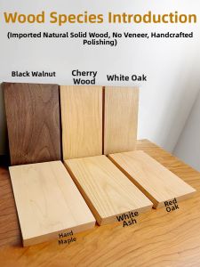 Modern Simple Style Black Walnut Wood Grain Oak Wood Panel Desktop Computer Desk Board Cherry Wood Finish Multi-Functional Home Office Bar Table
