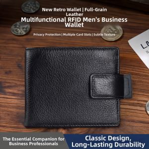 MLZH | New Retro Multi-Function RFID Protection Wallet