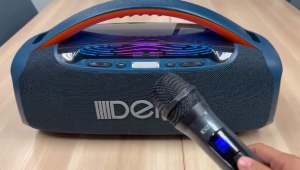 DENN AC/DC PBS-5532B(H) Partybox Speaker with 1 Handheld Microphone
