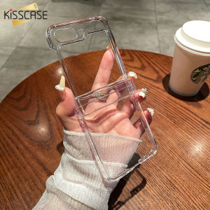 Kisscase cho Samsung Z flip5 trường hợp Cứng trong suốt PC bản lề bảo vệ 360 ° Bảo vệ toàn bộ điện thoại trường hợp cho Samsung Galaxy Z FLIP4 5g Z Flip3 Z flip5 5G chống sốc Bìa