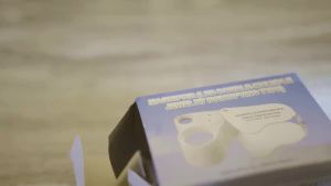 30X 60X Kính Lúp Có Đèn LED Có Thể Gập Lại Được Chiếu Sáng Cho Đồ Trang Sức Đá Quý Đồng Xu Tem Sửa Chữa Đồng Hồ Kính Lúp Kim Loại Cầm Tay
