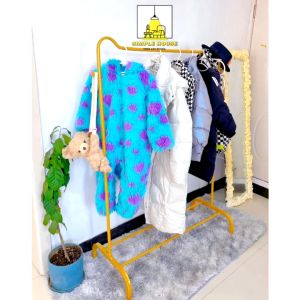𝗦𝗜𝗠𝗣𝗟𝗘 𝗚𝗢𝗟𝗗 CAT POLE Indoor Floor Standing Laundry Cloth Rack Hanger Modern Style / Rak Penyidai Baju Kucing Emas