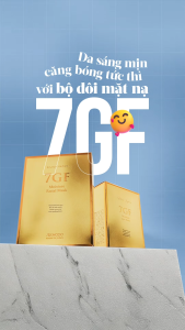 Combo 2 Hộp Mặt nạ mặt - Mặt nạ mắt chăm sóc da trẻ khỏe rạng rỡ - 7GF Facial Mask x 10 Eye Mask x 30