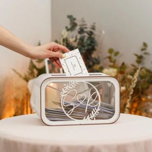 [Customized] Wedding Card Box Card box for Wedding Money Box Personalized Memory box Wooden Envelope Box Keepsake Box Wedding Rustic Decor