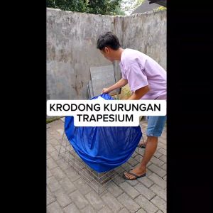 Krodong kurungan Trapesium/ Piramida 80cmx70cmx50cm