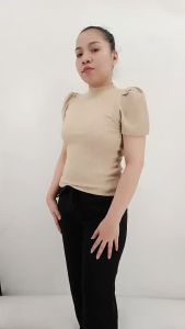 RM KOREAN STYLE WOMEN POP OPEN SLEEVE KNITTED BLOUSE1808