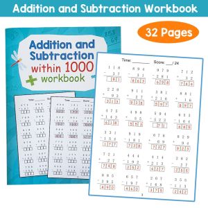 A4 Childrens Multiplication and Division Writing Exercise Book Math Improvement Exercises Notebook Daily Practice