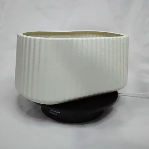 Jirifarm Hidroponik Pot murah / Pot Unik / Pot Tanaman Hias SWP-FY221 Pot Oval Aesthetic Vertical Stripes