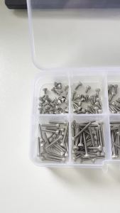 260/680Pcs M1.6 M2 M2.5 M3 M4 304 Stainless Steel Hex Socket Cap Head Screws & Nuts Assortment Kit DIN912