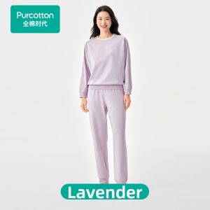 Purcotton | Ladies Loungewear & Sleepwear Set Long Sleeve Pants