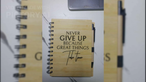 Engraved Eco Notebook A5 with Pen