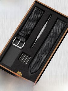 Woalmorn | Ultra-Thin Genuine Leather Watch Band Mens Womens Soft Waterproof Suitable For Movado Longines CK Watch Chain Lizard Pattern