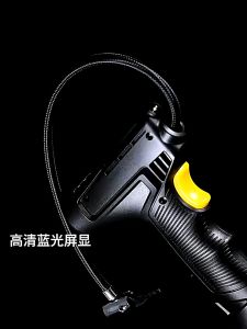 Máy bơm điện không dây Máy bơm không dây cầm tay Phát hiện áp suất thông minh có đèn LED Thích hợp cho xe đạp/xe máy/ô tô/bóng bay