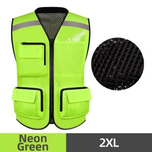 MAM-safety | Breathable Mesh High Visibility Safety Vest Multiple Pockets Customizable