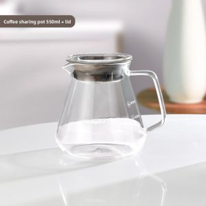 MONGDIO | Hand Pour Sharing Pot Thick Heat-Resistant Glass Drip Coffee Filter Pot