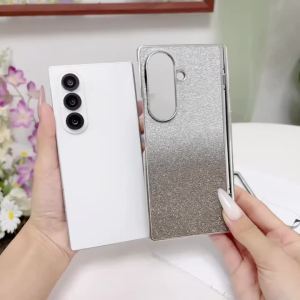 szhaiyu | For Fold8 Luxury Plating Glitter Bling Phone Case for Samsung Galaxy Z Fold8 Ultra Fold8 7 Shockproof Hinge Protection Cover