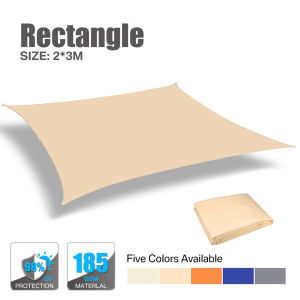 5x3M/4x3M Waterproof Large Sun Shelter Sunshade Protection Outdoor Canopy Garden Patio Pool Shade Sail Awning Camping Shade Net