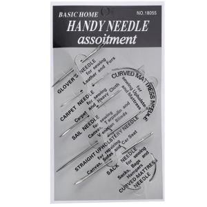 7pcs/set Carpet Leather Canvas Repair Curved Hand Sewing Needles Kit