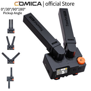 Comica | Comica Traxshot PRO Transformable Shotgun Super Cardioid Microphone Mono/Stereo Shotgun Mic for Camera Phone PC Video Recording