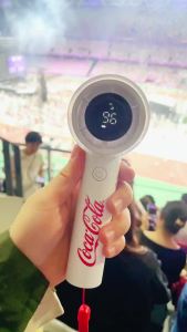 Coca-Cola | Quạt Cầm Tay Di Động Coca-Cola 5 Tốc Độ Với Màn Hình LED Pin Sạc 4800mAh Làm Mát Được 25 Giờ Dùng Cho Du Lịch & Trường Học