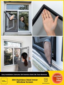 XIZHUYUAN | Cat Resistant Anti Mosquito Adhesive Window Mesh Screen