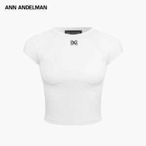 ANN ANDELMAN | New Slim Short Sleeve Retro Solid Round Neck T-Shirt