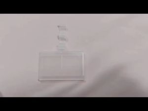 20pcs Clear Sign Label Display Holder Price Card Tag Stand 75*35mm for Retail Store Supplies with Blank Label