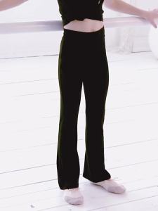 daydance | Girls Kid Black Dance Pants Flared Trouser Cotton Gymnastics Fitness Pant Casual Ballet Dance Pants Teen Bell-bottomed Pants