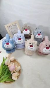 Bịt tai giữ ấm mùa đông hình gấu dâu chụp tai gấu dâu dễ thương kute cho bé tai nghe giữ ấm Pama STORE PK74
