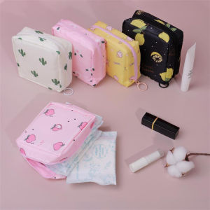 Fashion Women Small Cosmetic Bag Travel Mini Sanitary Napkin Waterproof Ladies Storage Pouch Lipstick Wallet Bags