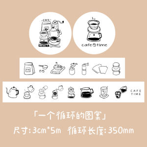 นิ่งๆ แต่งบ้านด้วยเทปผ้ากระดาษญี่ปุ่นแบบมีสายเดี่ยว ดีไซน์ลายวาดมือ ลายสก็อต ลายดอกไม้ ลายฤดูใบไม้ร่วง ลายฤดูหนาว ลายฤดูร้อน