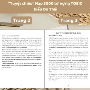 🌈 "Tuyệt chiêu" Nạp 3000 từ vựng TOE.IC kiểu Do Thái - Tạp hoá Leng Keng