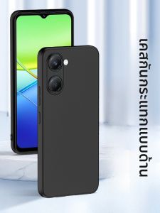 Henyou | เคสโทรศัพท์ซิลิโคนมันวาวสำหรับ Vivo Y12 ป้องกันการตกหล่นแบบครอบคลุมเต็มจอพร้อมกล้องป้องกันรอยนิ้วมือและเหงื่อสำหรับผู้ชายและผู้หญิง