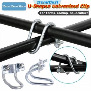 ItemMart U-Shaped Galvanized Clip 20x20mm 25x25mm 32x32mm for Structure Fixing