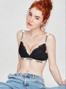 Miss Curiosity | Lace Wireless Bra Set For Small Chest Push Up Adjusting