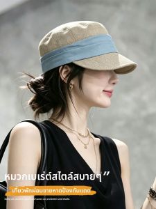 Cgediao | Japanese Folded Top Summer Breather Sun Protection Newsboy Hat