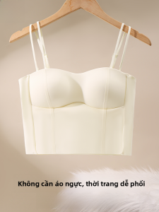 MiiOW | Áo ngực không dây mỏng không để lại dấu vết cho nữ Áo ngực kiểu dáng nửa cốc có đệm ngực chống ánh sáng cho mùa hè