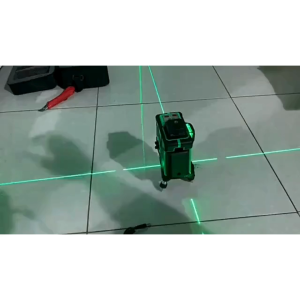 Hilda laser Level Self Leveling 12 Line 3D + Tripod Leveling + 2PCS Batrei Leveling Tukang Bangunan