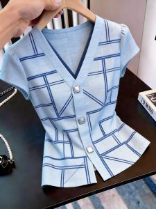 KUNAILIN | Stylish Elegant V-Neck Slimming Versatile Top