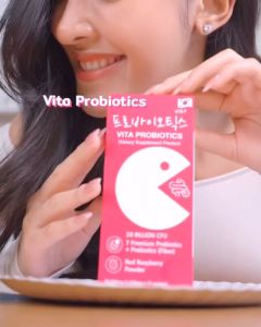 กล่อง VITA Probiotic + Prebiotic โพรไบโอติกส์ พรีเมี่ยม 7 ชนิด ดีท็อก ลำไส้ รสราชเบอร์รี่ 2000mg/ซอง 1 กล่อง 10 ซอง น้ำเข้าจากเกาหลี