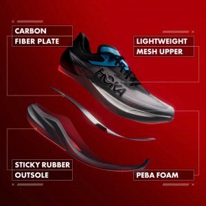 Hoka Rocket X 3 Men-Running Shoes |White / Black| 1168724-WBLC