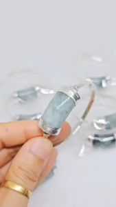 Jewelrythai กำไลหยกพม่าแท้ หยกสีเขียว หุ้มเงินแท้แกะลาย กำไลข้อมือเงินแท้ 92.5% งาน Handmade ของขวัญ