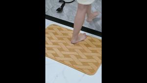 40x60CM 3D X Imitation Fur Carpet Floor Carpet Kitchen Floor Mat Bedroom Mat Absorbent Carpet Anti-slip Alas Kaki 仿毛地毯