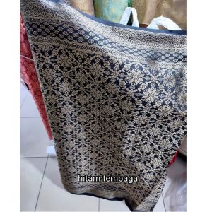 Kain songket semi palembang / Bahan kain songket mesin semi palembang(hrg 2 mtr)