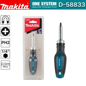 Makita | Makita D-58833 Ratchet Screwdriver Magnetic Semi-Automatic Positive Negative Ratchet Non-Slip Portable Hand Tools Screwdrivers