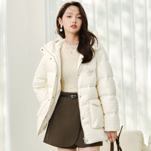 Yigue | Quilted Down Jacket Warm Thick Hooded Outerwear
