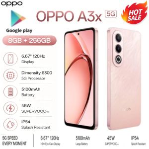 OPPO | 2026 new OPPO A3X 5G Smartphone 8GB+256GB 120Hz 6.67in Display 5100mAh Battery 45W Fast Charge Dual SIM Global Unlocked