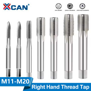 XCAN 1pc Right Hand Thread Tap HSS Machine Plug Tap M11 M12 M14 M15 M16 M18 M20 Metric Screw Tap Drill Thread Tool Hand Tools
