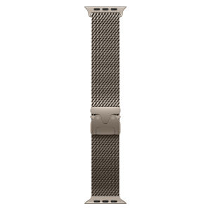 100% PURE TITANIUM Milanese LOOP สําหรับ Apple Watch Ultra 1 2 49 มม.10 46 มม.สแตนเลสสตีลสําหรับ IWatch 9 8 7 6 45 มม.44 มม.