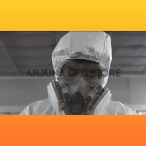 COD TaffGUARD Masker Gas Respirator Full Face + Kacamata Safety + 10 Filter Masker Cadangan - 6200